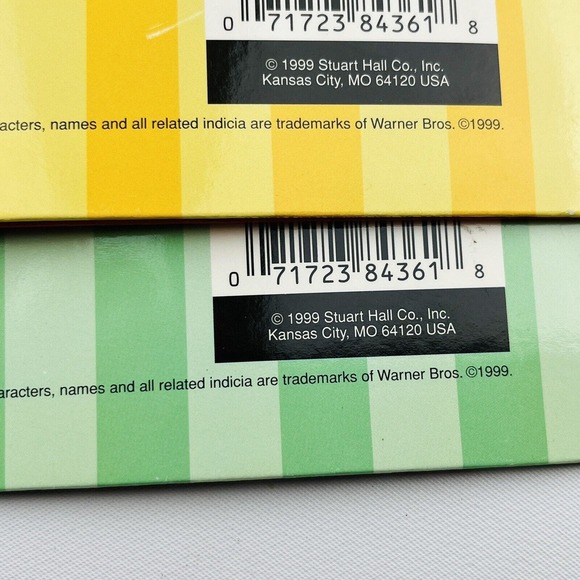 Vtg Looney Tunes Pocket Folder Lot of 2 Extreme Sports Bugs Taz 1999 Stuart Hall - Picture 6 of 6